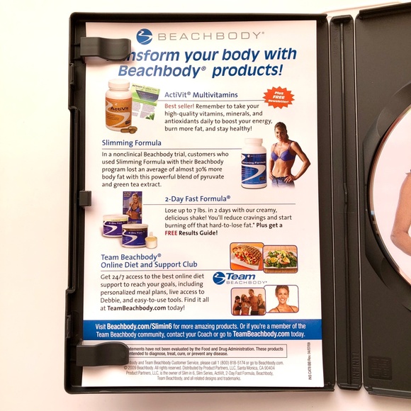 BEACHBODY Cardio Core + Cardio Sculpt! Express Debbie Siebers SLIM Exercise DVDs - Picture 6 of 6